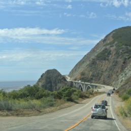 beach highway and bridge
