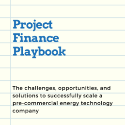 NER Project Finance Playbook cover